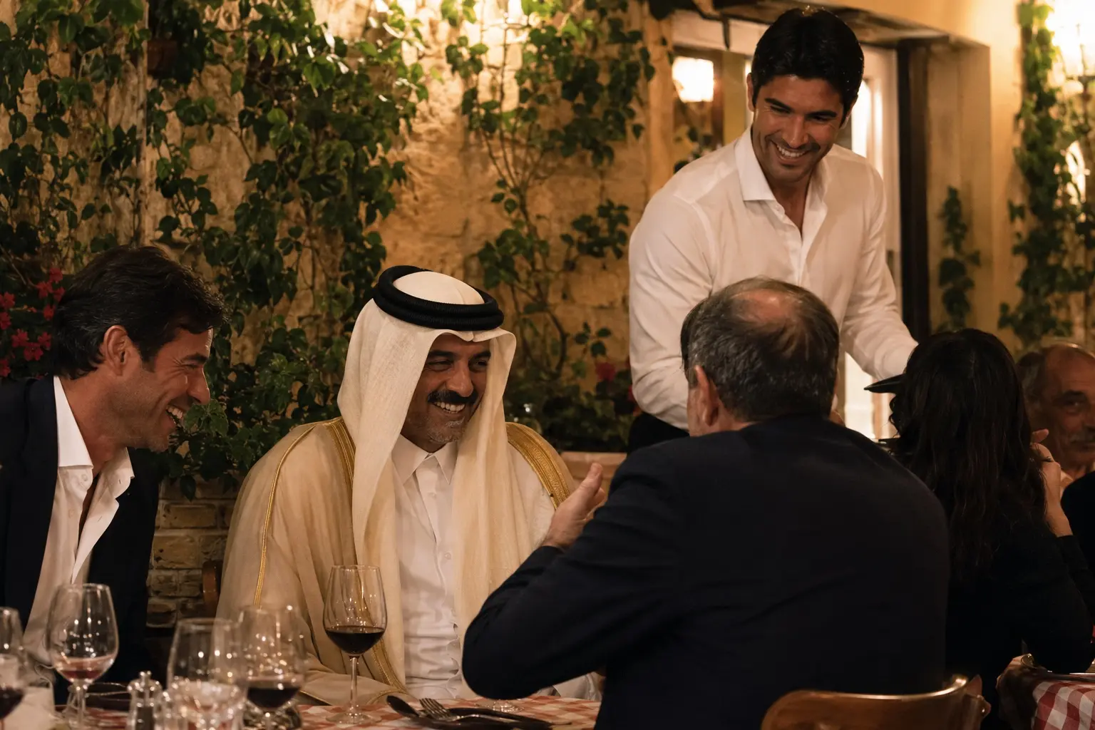 L'ancien Émir du Qatar, fidèle de la rue Piéta