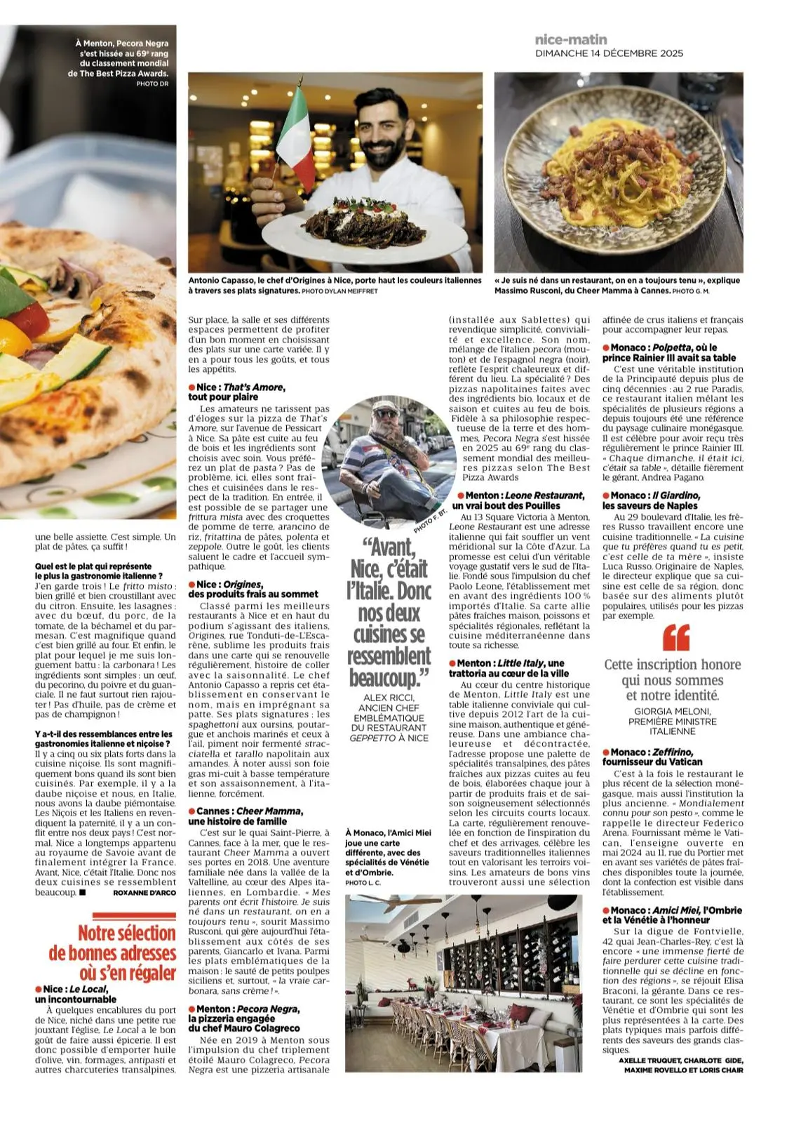 Article Nice-Matin sur Little Italy · page 2
