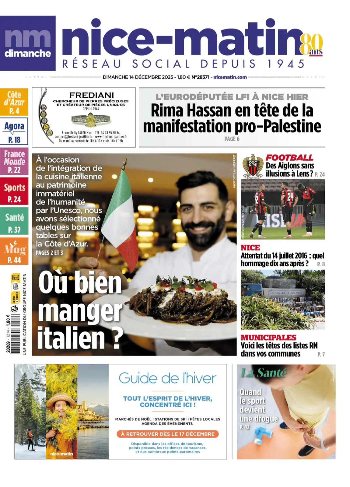 Little Italy Menton dans la sélection Nice-Matin | Unesco
