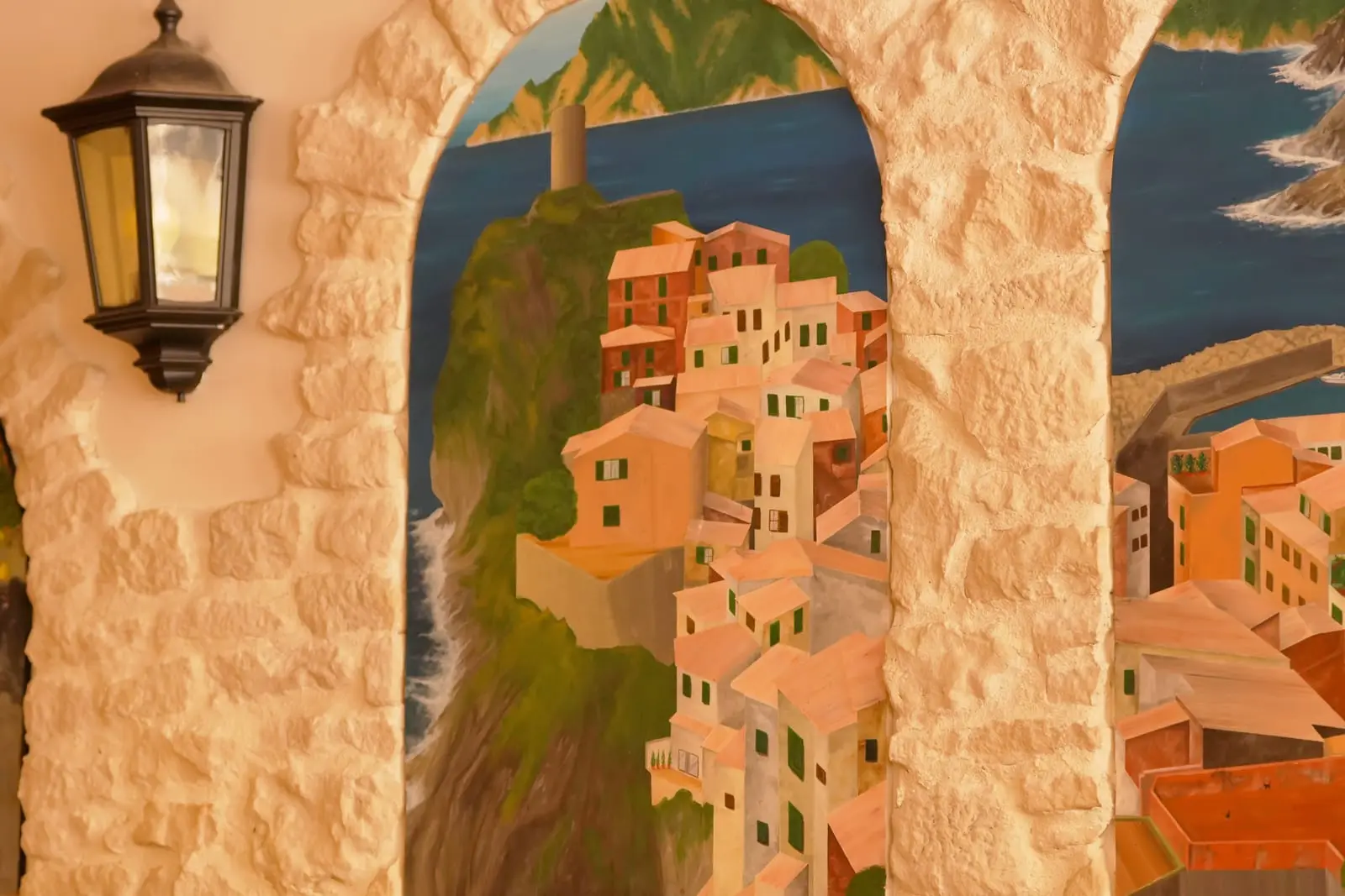 Fresque du village italien
