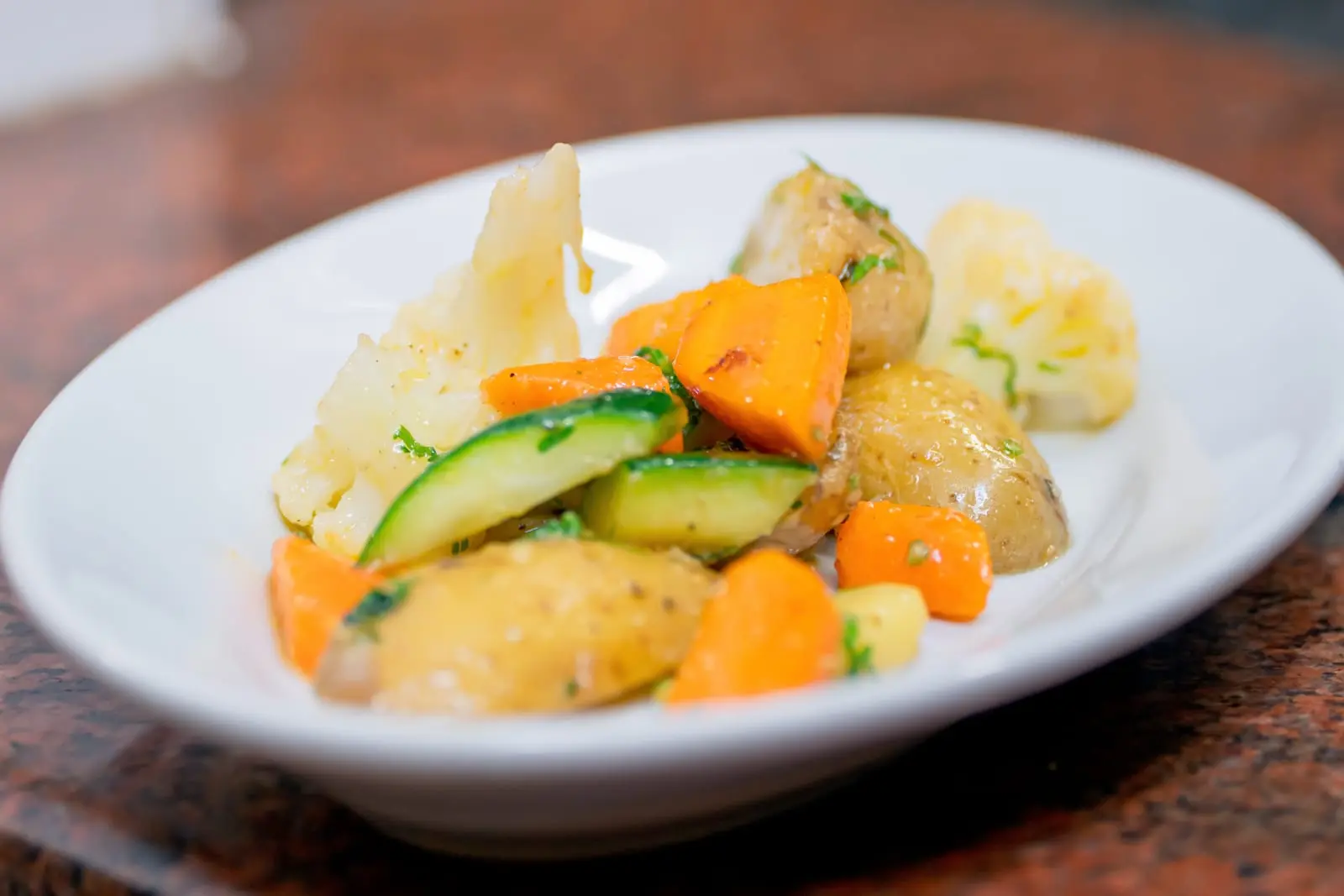 Gnocchis et légumes du primeur