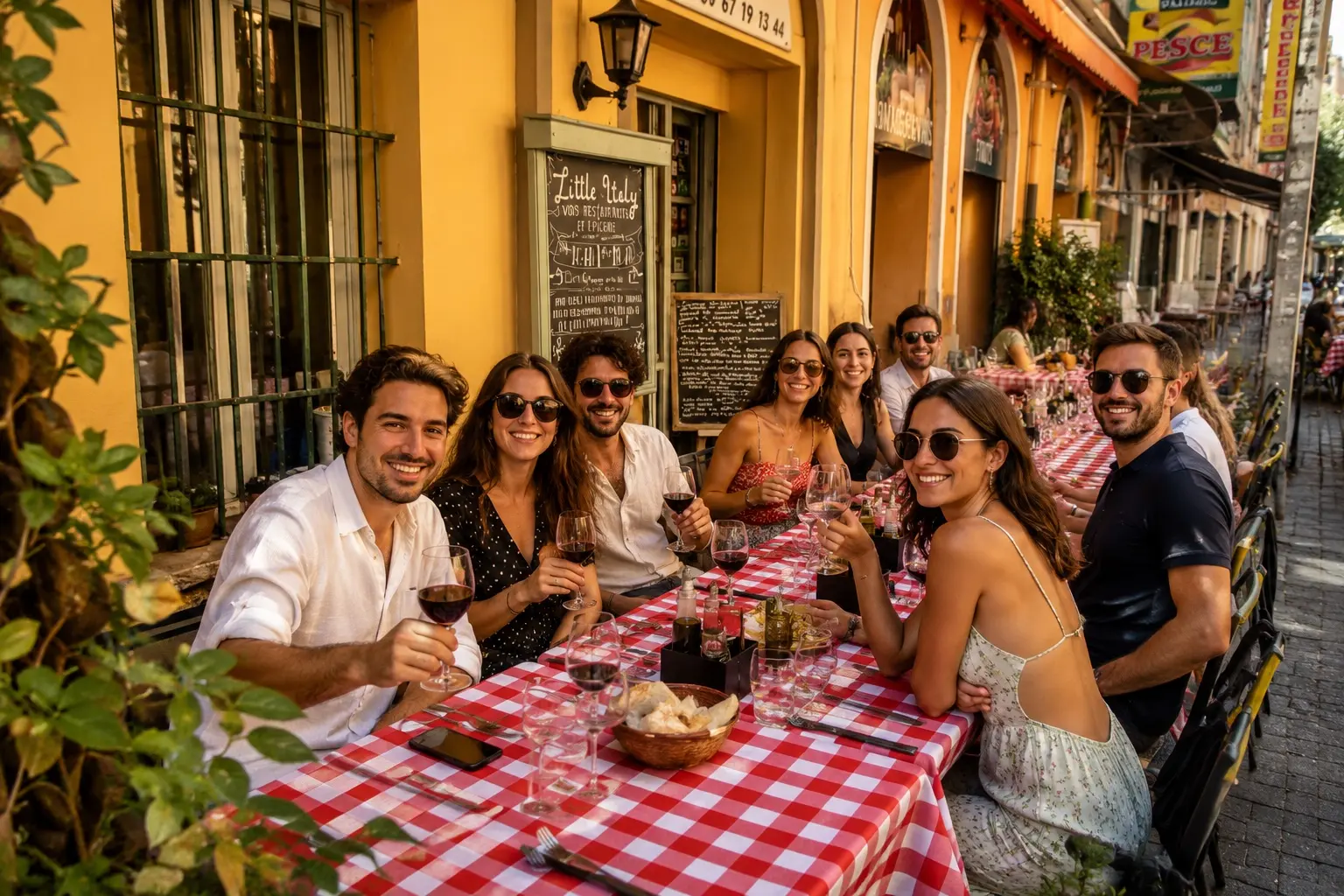 L'équipe Little Italy · esprit famille pour vos repas de groupe