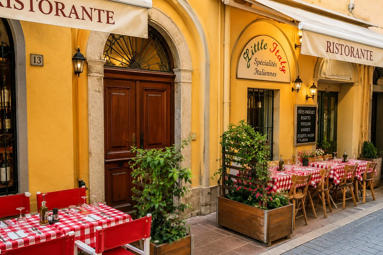 L'équipe et la tradition italienne Little Italy à Menton