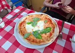 Pizza Margherita · mozzarella fior di latte, basilic