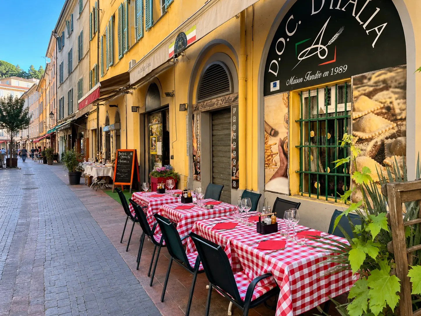 Au cœur du vieux Menton depuis 2012 · pizzeria Little Italy rue Piéta