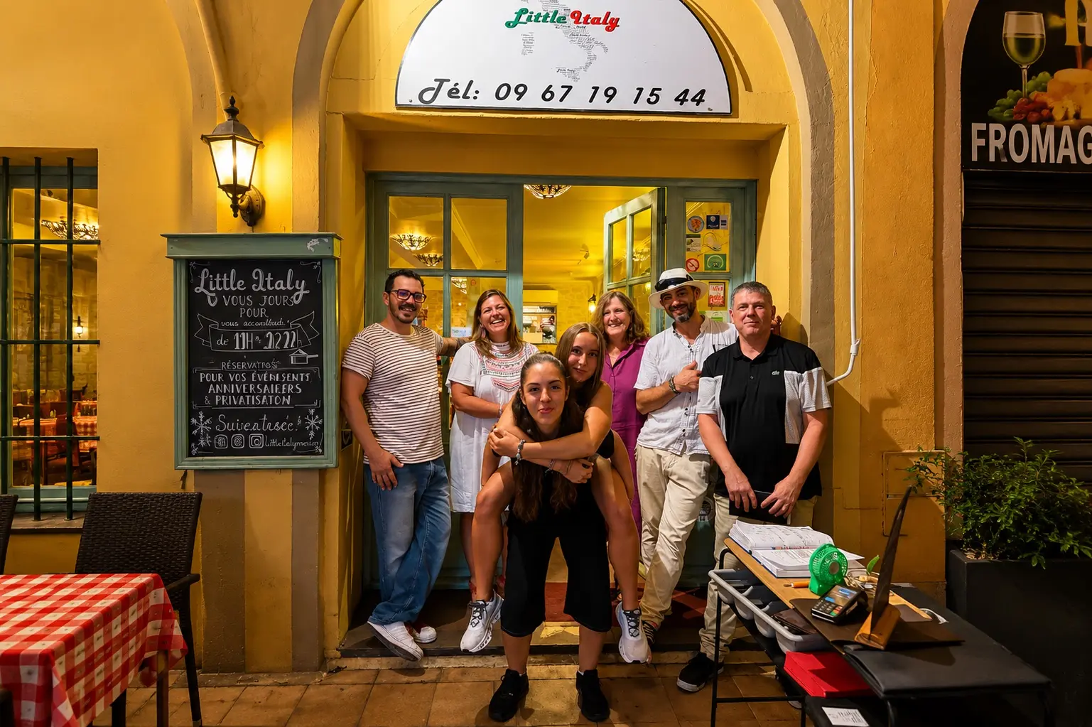 Jérémy Ferraro propriétaire restaurant italien Menton
